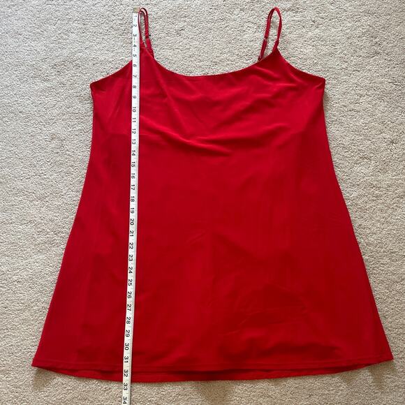 Abercrombie & Fitch Womens Athletic Mini Dress Built In Shorts Sz XL Red Tennis - Picture 9 of 9